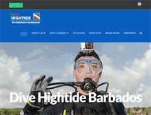 Tablet Screenshot of divehightide.com